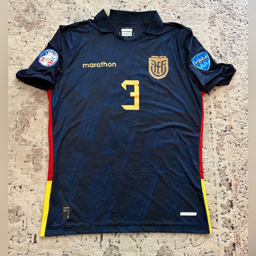 Marathon Authentic Ecuador Copa America 2024 Piero Hincapie Jersey Men’s Sz: L